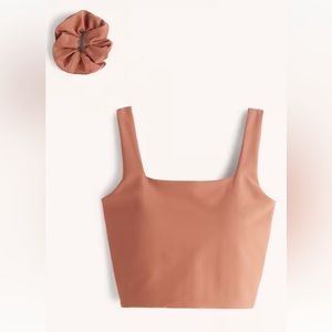 Abercrombie YPB sculptLUX Squareneck Slim Tank Size Large Color Copper